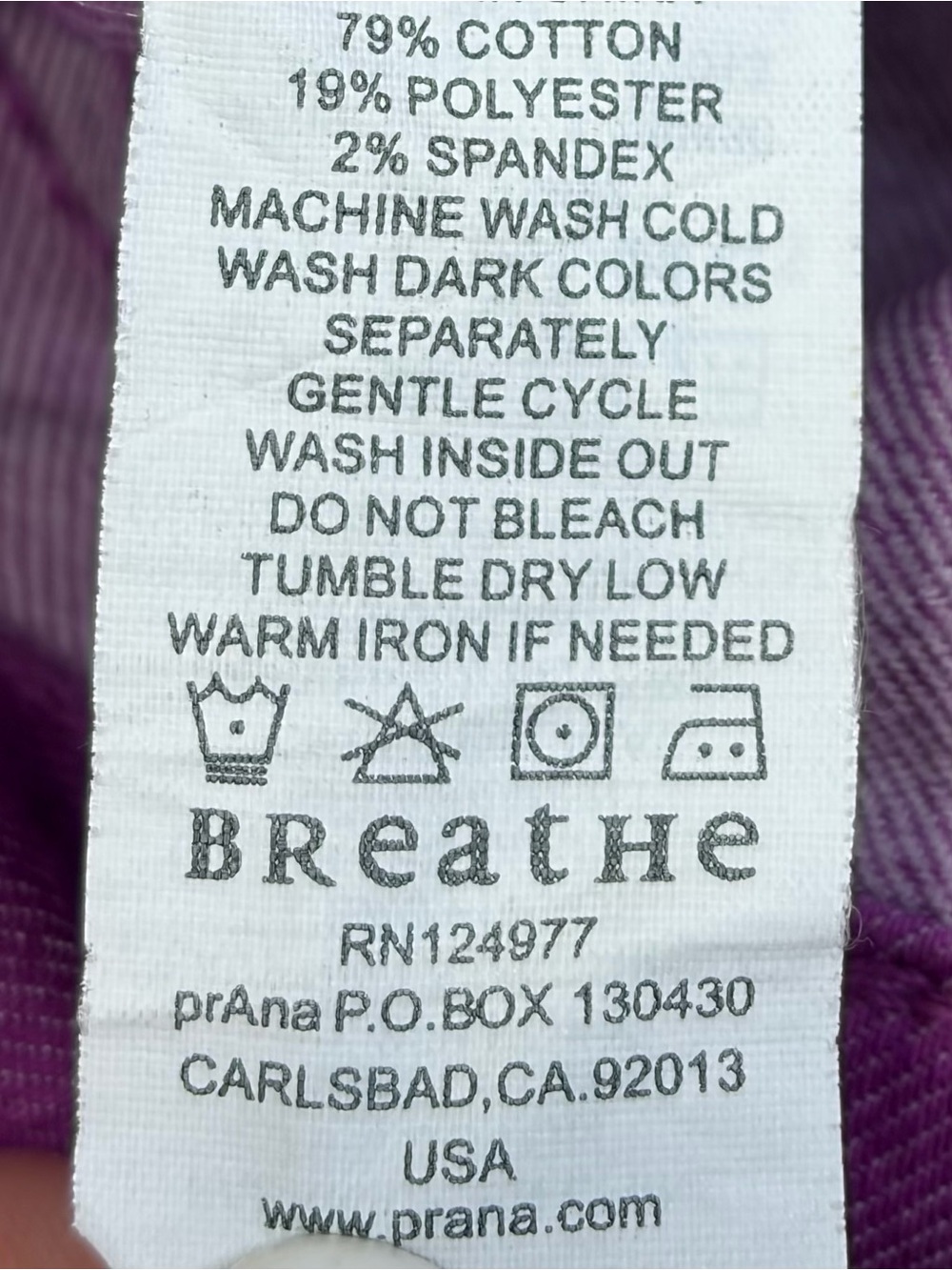 prAna Purple Slim/Skinny Fit Jeans (6) - Picture 3 of 8